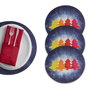 Hermia Set de 4 Salvamanteles Individuales Multicolor de 37 cm